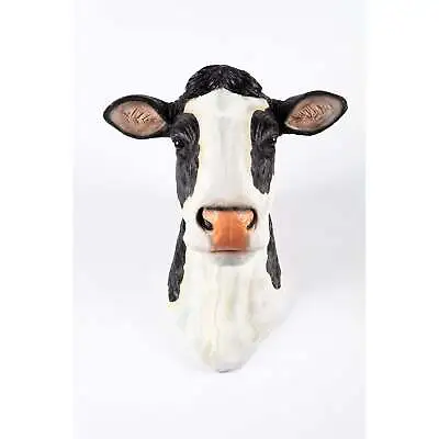 Garden Creations Large Cow Head Wall Decor Outdoor Resin Statue Ornament • £95.99