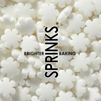 70g Sprinks White Daisy Edible Cake Sprinkles Dessert Decorating • $6.88