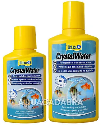 £8.29 • Buy Tetra Aquarium Crystal Water Fish Treatment 100ml 500ml Clears Water