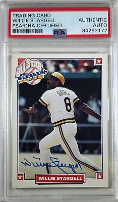 Willie Stargell Auto Card Nabisco 1993 Pittsburgh Pirates MLB PSA Encap • $63.99