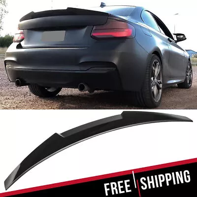 For BMW 2 Series F22 M235i M240i F87 Gloss Black M4 Style Trunk Spoiler Lip Wing • £36.99