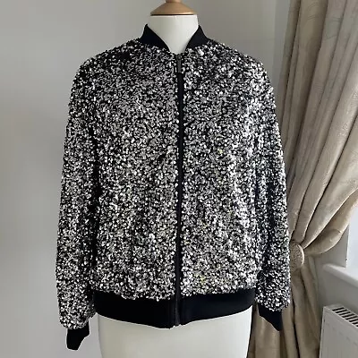 Marks And Spencer’s Sequin Jacket Size 14 NEW • £50
