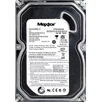 Hard Disk HDD Drive Ide Pata 35   160GB Maxtor STM3160215A Desktop Computer PC • £97.13