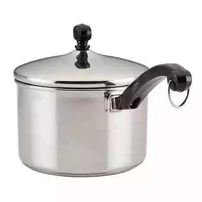 Farberware 3-Quart Classic Series Stainless Steel Saucepan With Lid Silver • $25.43