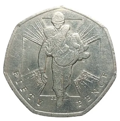 Great Britain 50 Pence 2006 Copper-nickel Coin Elizabeth II Victoria Cross P72 • £3.99