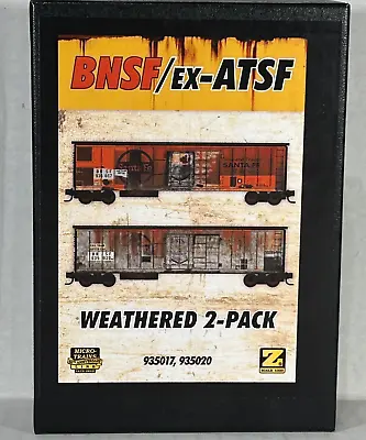 MICRO-TRAINS Z SCALE 51' MECHANICAL REEFER WEATHERED 2/PK BNSF/ex-ATSF 99405281 • $58.95