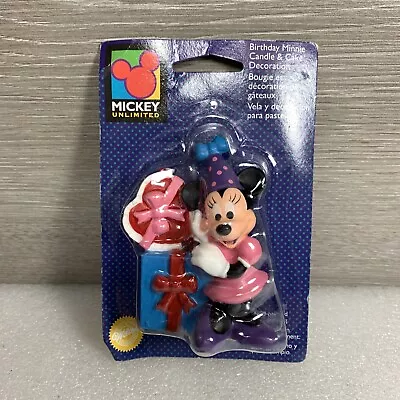 1996 Wilton Disney Minnie Mouse Birthday  Candle Cake Topper  Vintage • $5.97