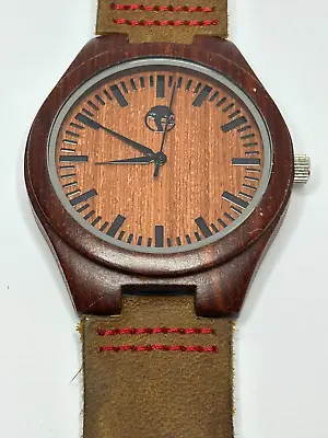 Working Men's Brown Wood Unbranded Quartz Watch EB • $28