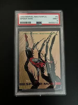 1993 Marvel Masterpieces Spider-Man PSA 9 MINT #5 Vintage Peter Parker • $19.99