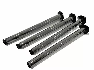 Adjustable Table Leg Breakfast Bar Kitchen Worktop Support 710 ø 60mm Chrome X4 • £30