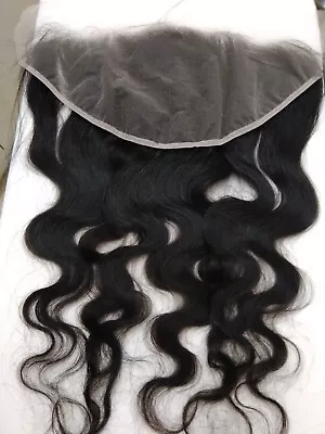 12AA 16  13x6 BRAZILIAN VIRGIN HUMAN HAIR H LACE FRONTAL CLOSURE BODYWAVE IB UK • £139.99