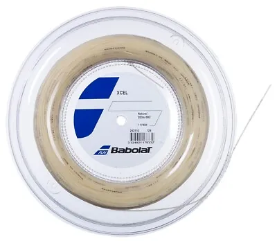 Babolat XCEL 16G 1.30mm (natural) 660ft 200m Tennis String Reel • $219