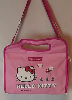 Hello Kitty Lunch Box Purse SANRIO Pink Tote CrossBody Kids Tupperware School • $11