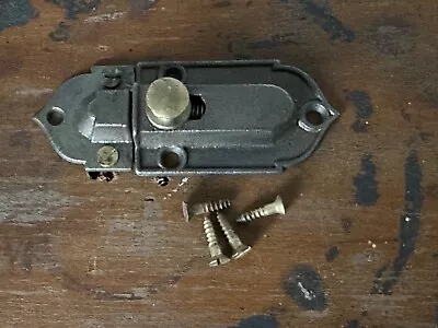 $19.99 • Buy Vintage Plain Victorian Cabinet Door Bolt Lock Latch W/ Keeper Screws #1292