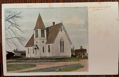Vintage Postcard 1901-1907 Presbyterian Church Elmer New Jersey • $10
