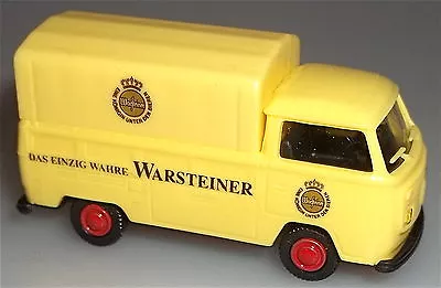 Warsteiner VW T2 Bus Flatbed Truck Tarpaulin Warehouse Find New 1:87 Å • $127.37