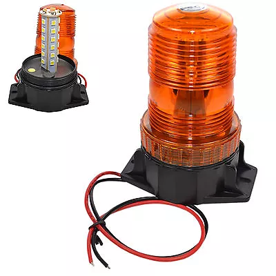 Amber Mini Beacon Warning Strobe Light 12-110V For CAT Electric Rider Forklift • $11.95