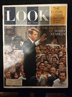 Vintage Look Magazine August 25 1964 Bobby Kennedy Cuban Crisis  • $5.95