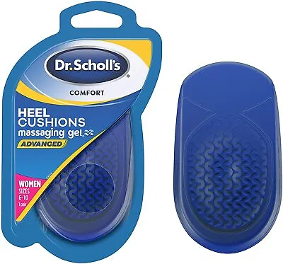 Dr. Scholls Womens Gel HEEL Cushion Insoles Massaging ( 1 Pair ) • $11.79