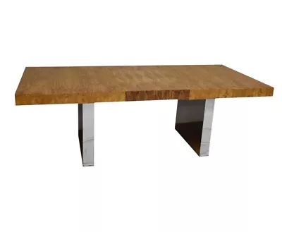 Roger Sprunger For Dunbar Chrome Dining Table Mid Century Modern Milo Baughman  • $3300