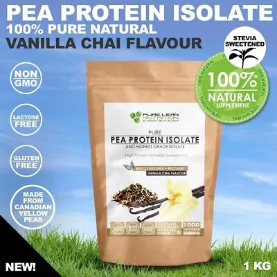 Pea Protein Isolate Vanilla Chai Vegan Natural Lactose Free Canadian Peas • $45.95