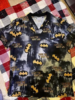 Batman Medium Nursing Scrub Top!  • $10