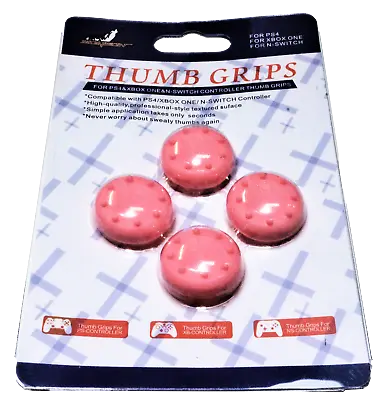 4 X Thumb Grips For PS4 PS5 XBOX ONE Xbox Series X Toggle Cover - Pink • $7.90