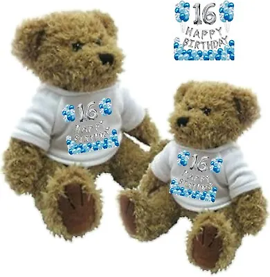 Personalised Happy 16th Birthday Gift / Sweet Sixteen Bear Great Birthday Gift  • £14.49