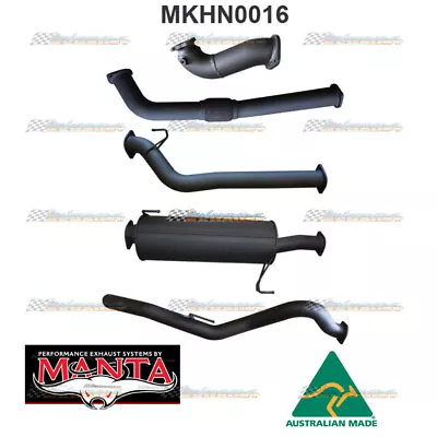 MANTA Full 3  Exhaust With Muffler For Holden Rodeo RA 3.0L CRD TD LWB • $1906