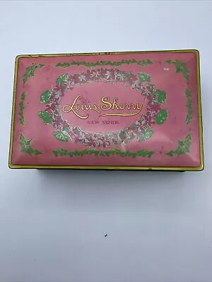 Vintage Louis Sherry New York Tin Litho Pink Candy Box By Canco 6.25x 4x 2.25  • $9.87