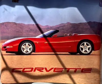 1998 Chevrolet Corvette C5 2-sided Gm Poster 22” X 17” • $5