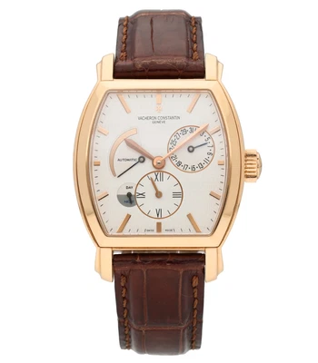 $15950 • Buy Vacheron Constantin Malte Tonneau Dual Time Automatic Mens Watch 47400/000R-9101