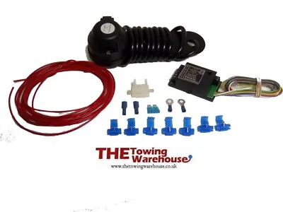 Single 7 Pin Electric Towbar Towing Wiring Kit 7way Bypass Relay Canbus • £34.99