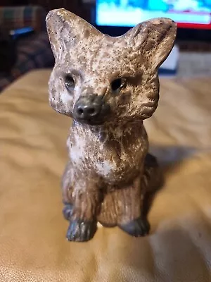 McCarty’s  Mississippi Pottery 8” Nutmeg Fox   Animal Figurine  New 1st Quality  • $175