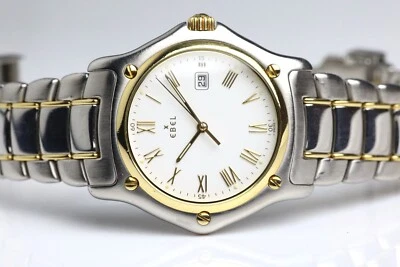 £500 • Buy Ebel 1911 Quartz Mens Watch, White Dial, Spares Or Repair, 187902