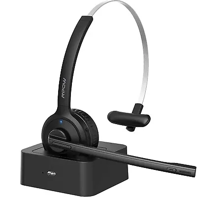 Mpow M5 Pro Call Center Headset With Microphone Wireless Headphone For Phone • £18.99