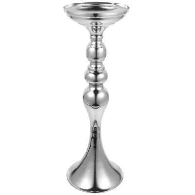 Metal Wedding Centerpieces Vase Tall Flower Holders Silver-GV • £14.99