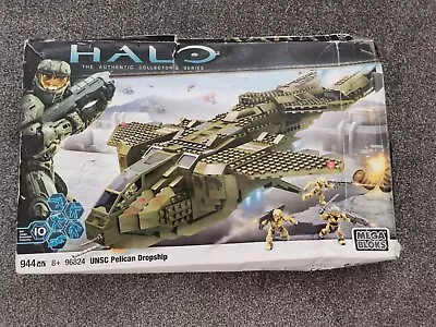 Mega Bloks Halo UNSC Pelican Dropship 96824 Incomplete Boxed  • £59.95