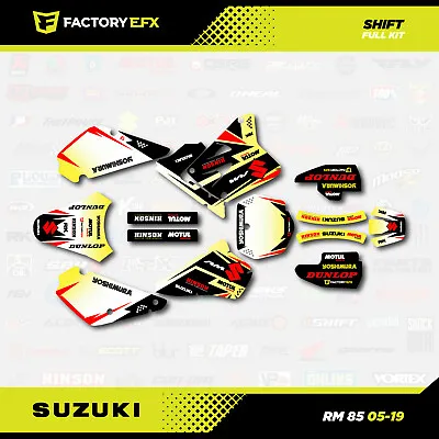 $49.99 • Buy Shift Graphics Kit Fits 05-21 Suzuki RM85 Racing MX Shrouds Decal RM 85 Decal
