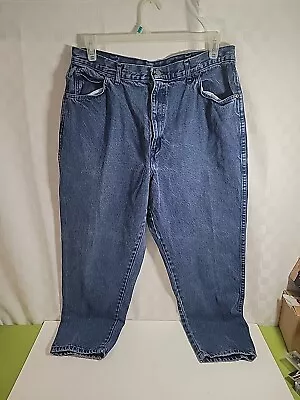 Chic Jeans  Womens 22 Mom Vintage High Waisted Blue Denim Made In The USA 🇺🇸  • $14.99