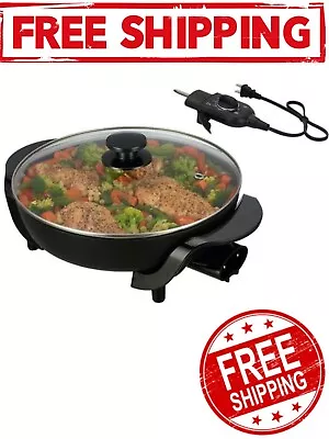 Mainstays 12  Round Nonstick Electric Skillet With Glass Cover Black • $19.98