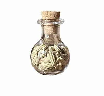 Dollhouse Miniature Halloween Witchy Potion Bottle Witch Wizard Fairy Garden • $9.94