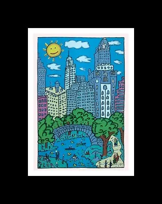JAMES RIZZI • 'Sunday In Central Park' - Custom Matted & Framed Art Print • $59.95