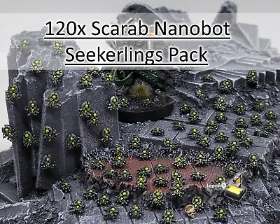 120x Necrotekh Scarab Seekerlings - For Hobby Wargaming Model Bits 30k Heresy • £9