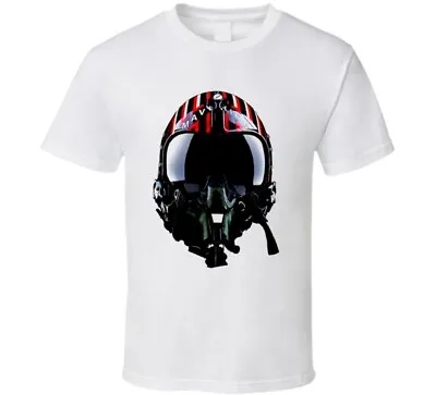 Maverick Naval Aviator Flight Helmet Fighter Pilot Gift T Shirt • $23.99