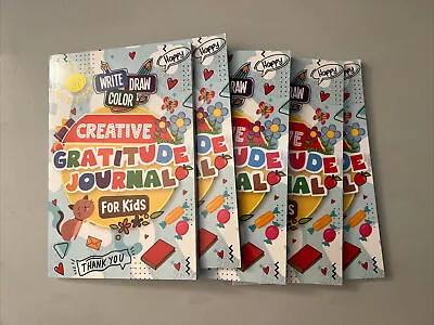 5 - Creative Gratitude Journal For Kids ~ Write Draw Color Quick Easy Fun Daily • $8