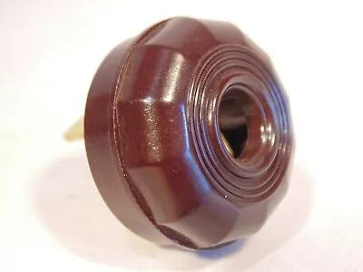 1 Original Nos Antique Brown Mid Century Bakelite Plug - Tiffany Handel B&h Lamp • $14