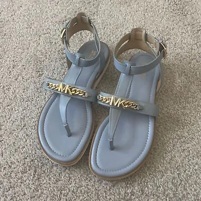 Michael Kors Farrow Thong Sandal Size 7 Light Blue • $45.99