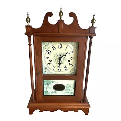 Vintage Pillar And Scroll Clock New England Clock Company  • $195