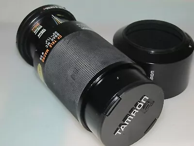 Tamron 103A 80-210mm 1:3.8-4 CF Tele Macro Lens - Adaptall +Case Cap Hood - GC • £7.99